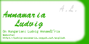 annamaria ludvig business card